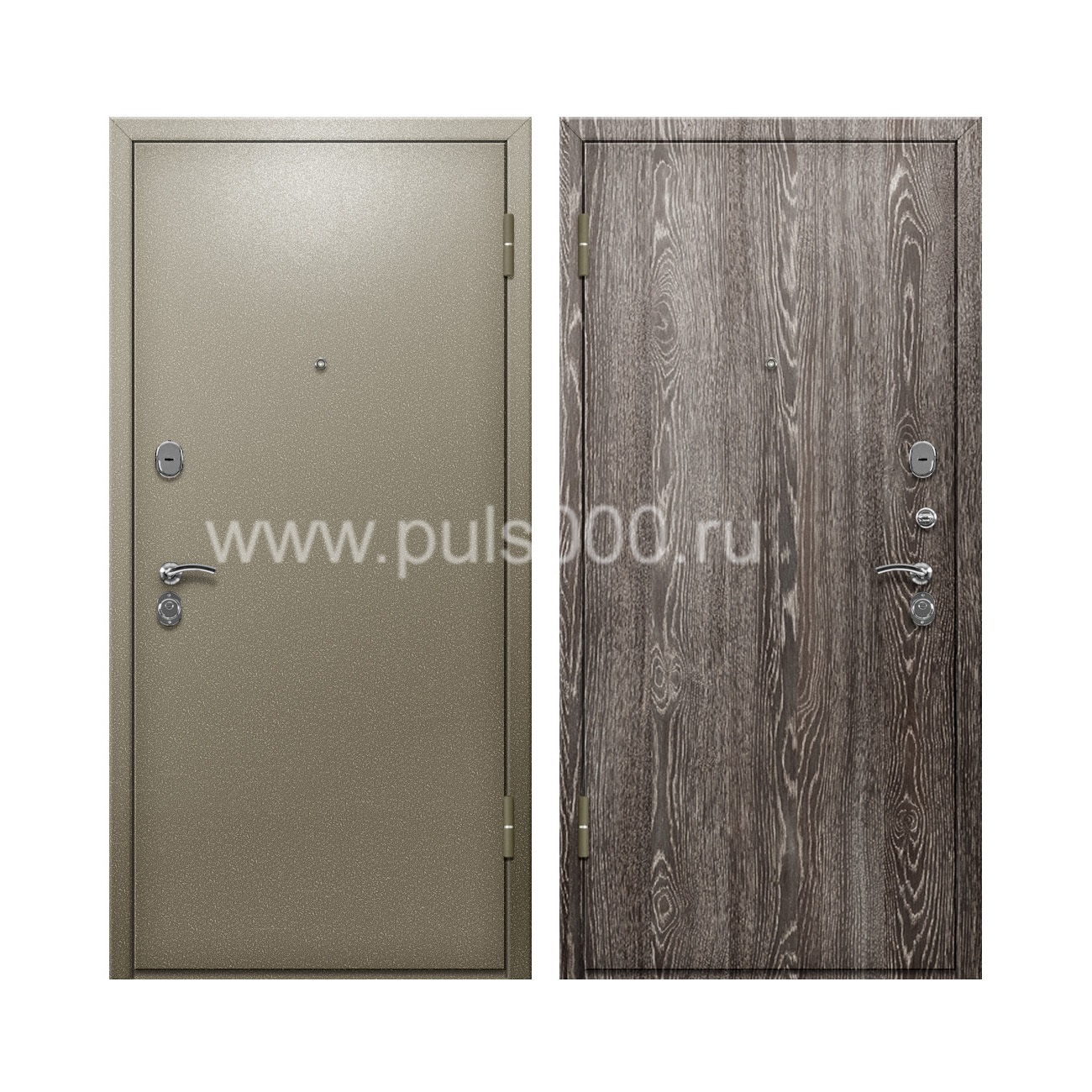 Входная дверь со светлым порошковым окрасом и ламинатом PR-71, цена 20 020  руб.